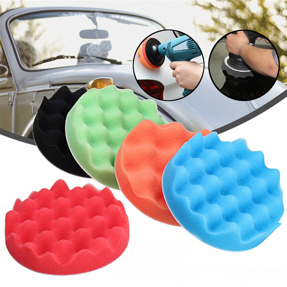 5Pcs-4-Inch-5-Inch-Sponge-Foam-Polishing-Pad-Waxing-Buffing-Mats-Polisher-Kit-1381960-7