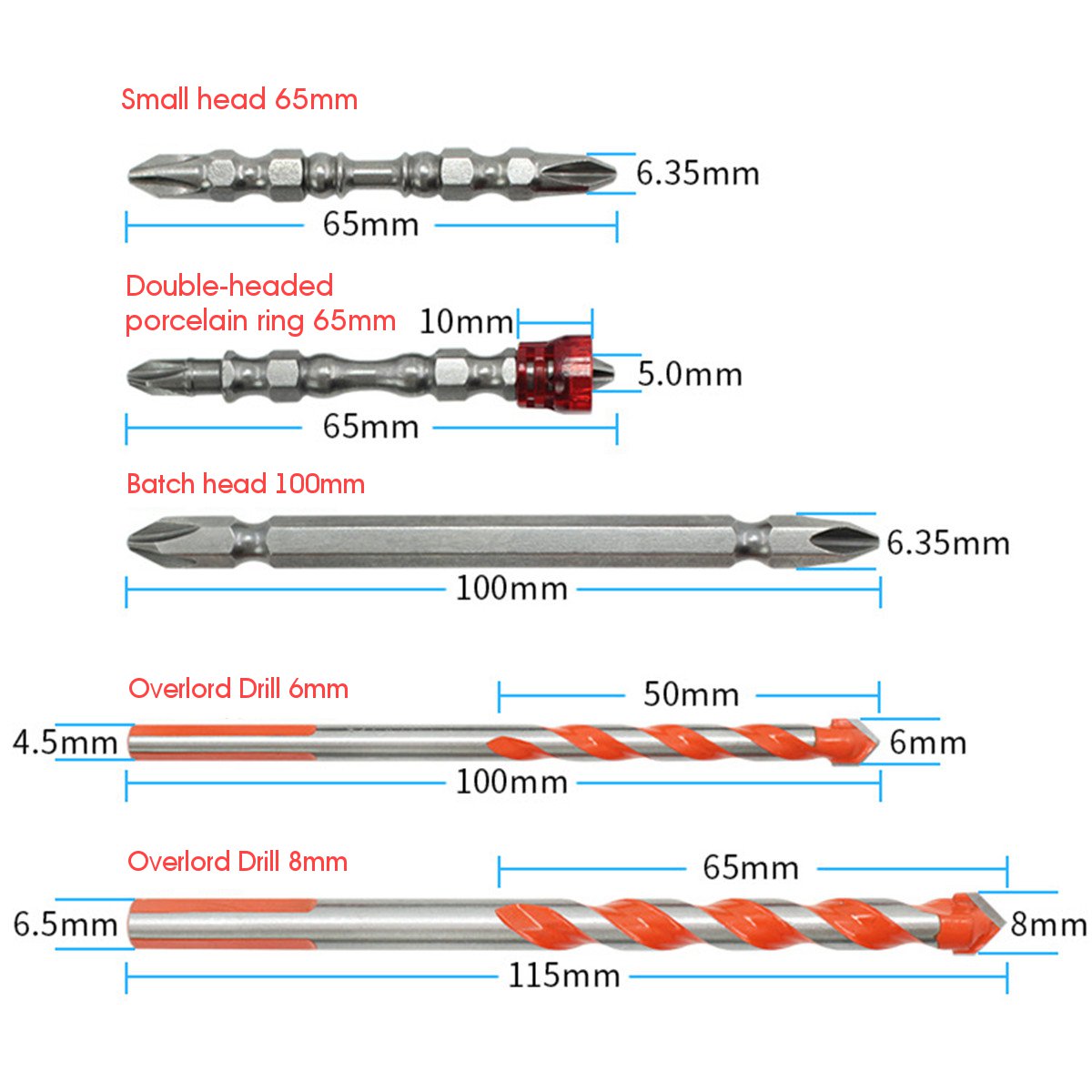 5Pcs-Tile-Glass-Drill-Set-Magnetic-Ring-Cross-Screwdriver-Bit-Multifunctional-Cutter-Marble-1602044-4