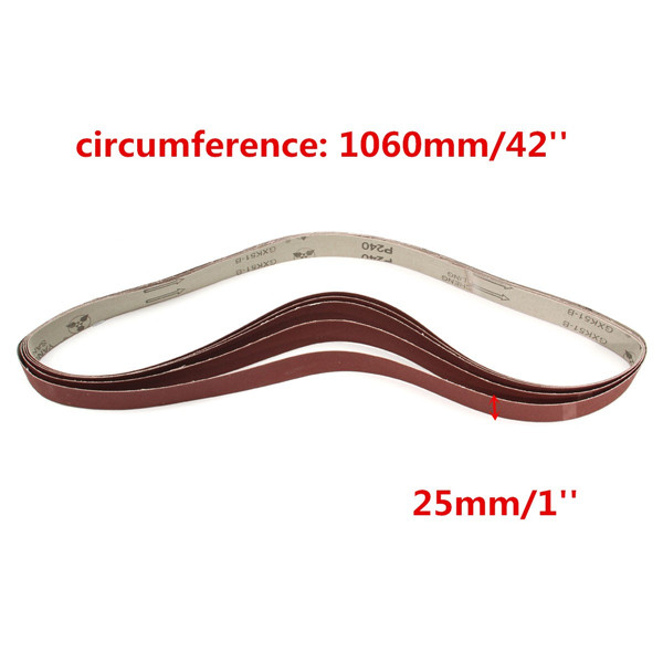 5pcs-106x25cm-240-Grit-Alumina-Sanding-Belts-Self-Sharpening-Oxide-Abrasive-Strips-1073843-1