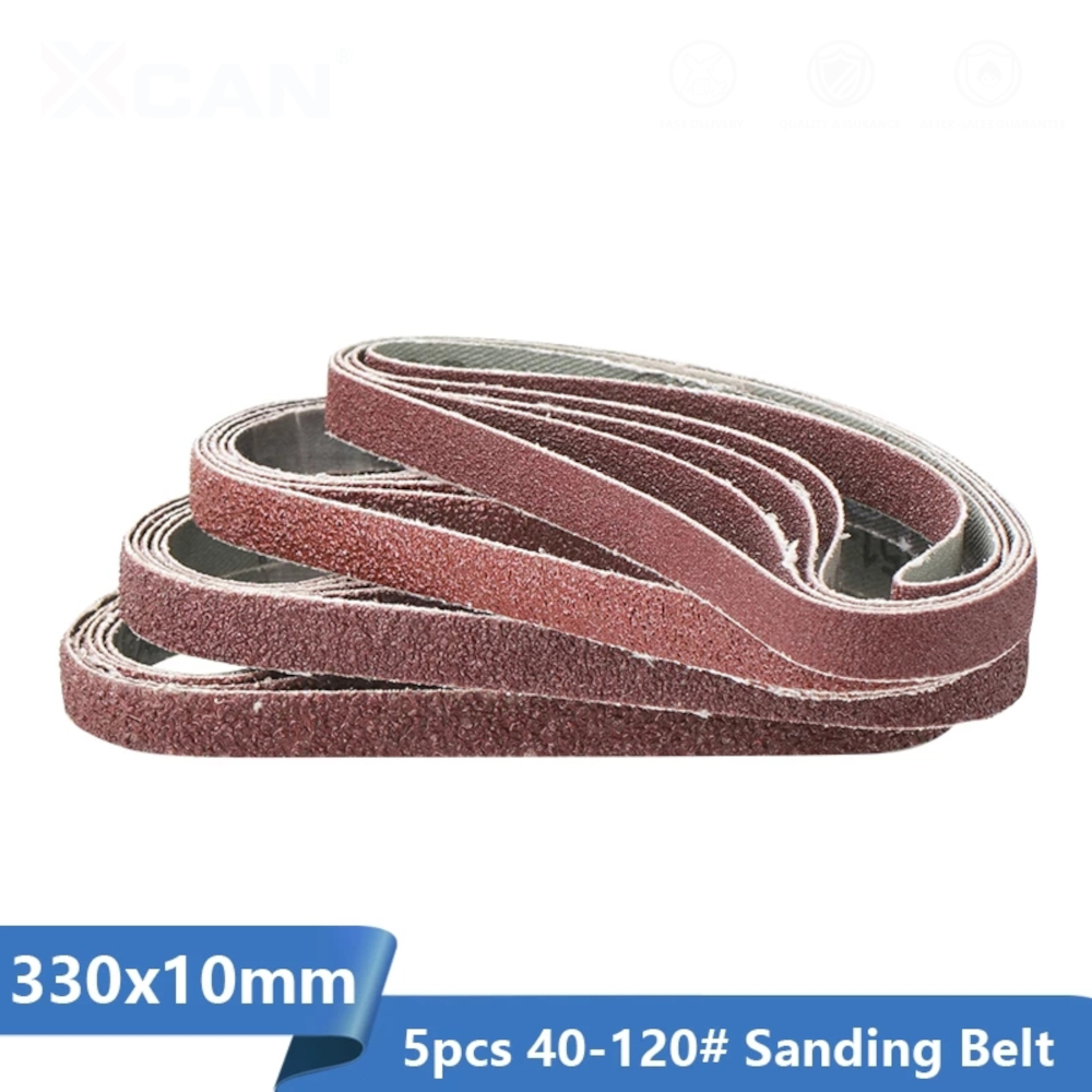 5pcs-10x330mm-40-to-120-Grit-Sanding-Belt-for-Flush-Belt-Machines-Polishing-Grind-Machine-1803281-1