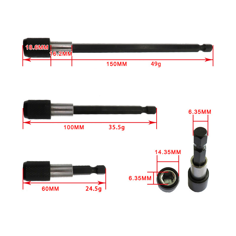 60100150mm-Magnetic-Bit-Head-Extension-Pole-Electric-Drill-Joint-Extension-Rod-1663074-4