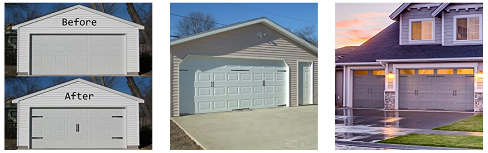 6Pcs-Magnetic-Decorative-Garage-Door-Accents-Set-Hardware-Couch-Carriage-Accents-Faux-Hinges-Handles-1675902-9