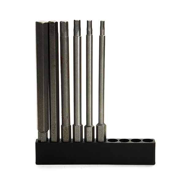 6pcs-100mm-Length-14-Inch-Hex-Shank-Magnetic-Hexagon-Head-Screwdriver-Bit-Set-989611-7