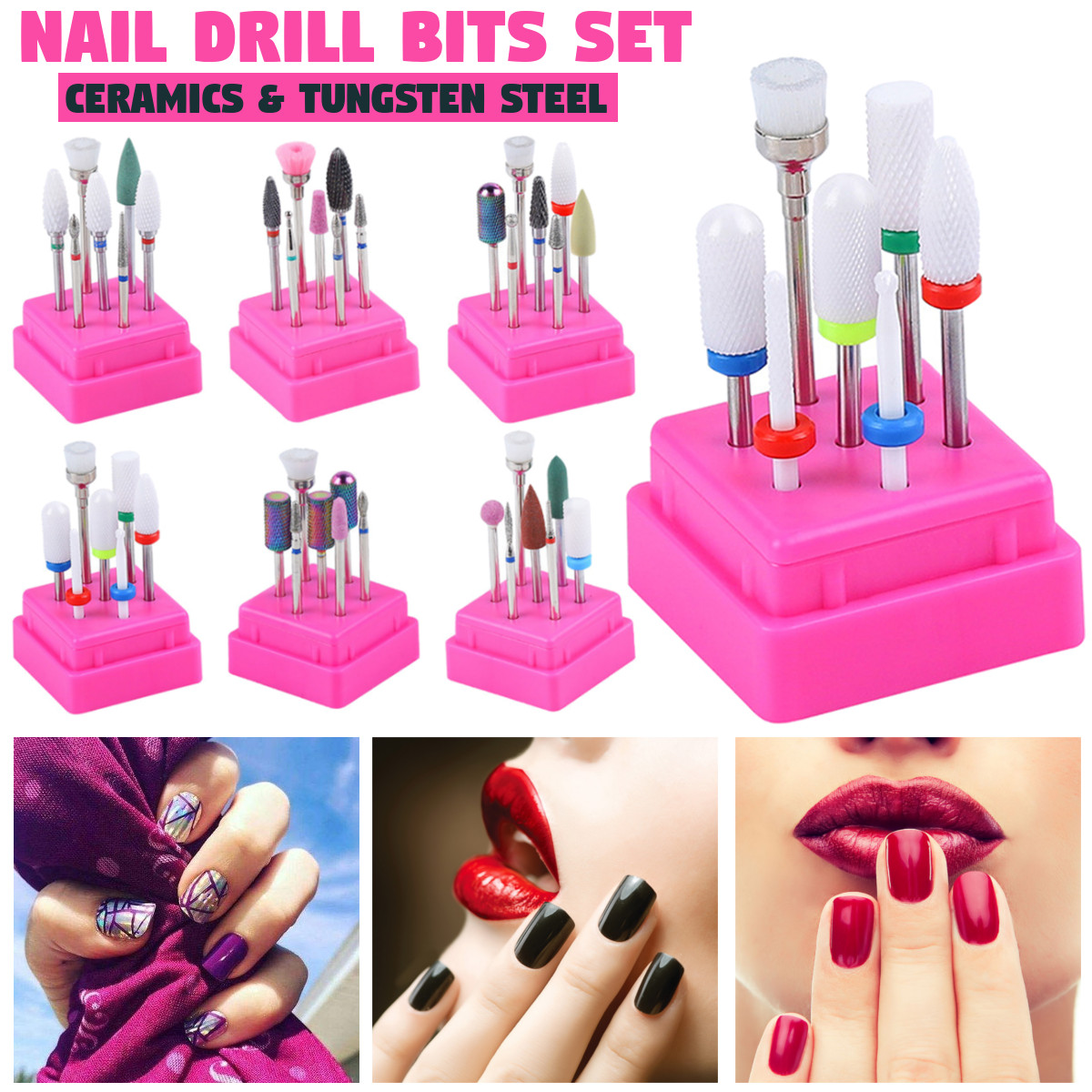 7pcs-Nail-Drill-Bits-Container-Box-Grinding-Remove-UV-Gel-Auroras-Nail-Art-Design-Tools-Set-1561059-1