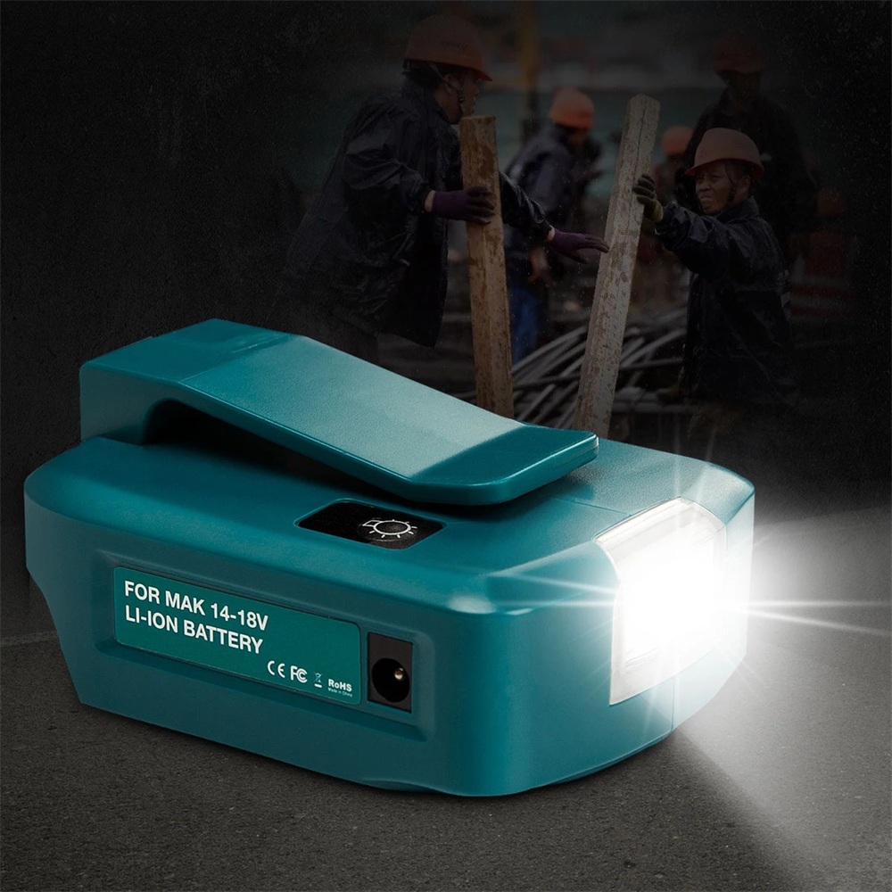 Adapter-LED-Working-Light-for-Makita-144V18V-Li-on-Battery-BL1830-BL1430-Dual-USB-Converter-with-LED-1898988-1