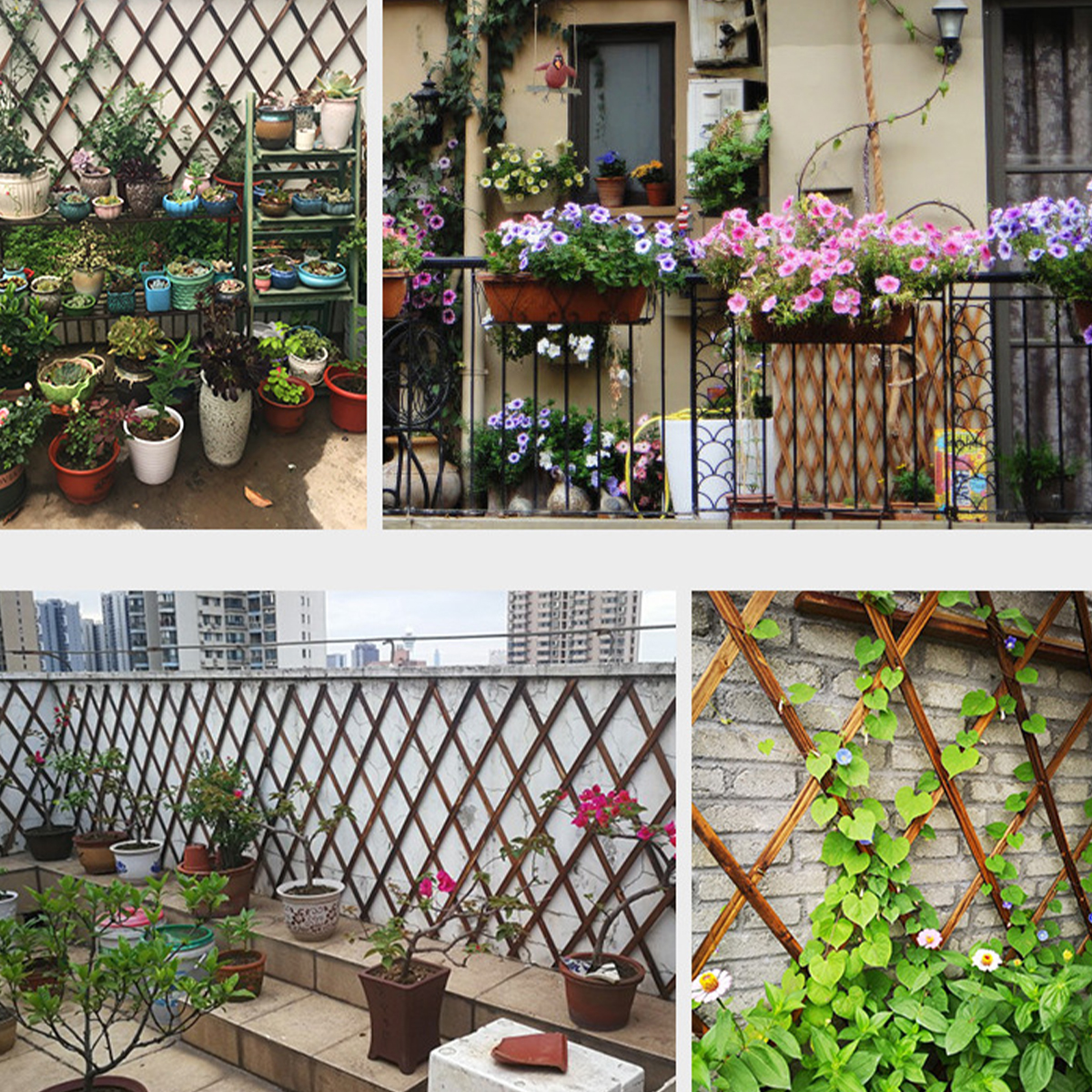 Carbonized-Antiseptic-Wooden-Fence-Plant-Climb-Trellis-Support-Decorations-Garden-1652861-2