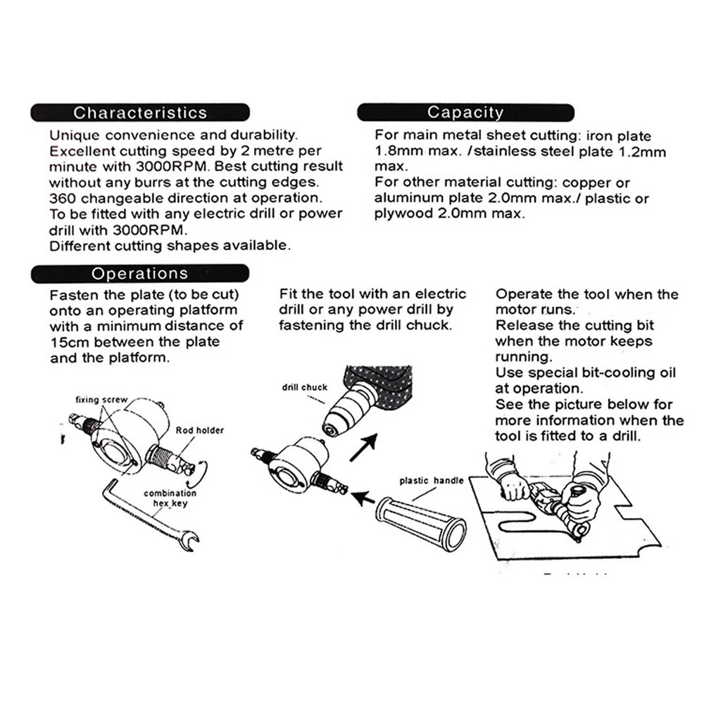 Double-Headed-Sheet-Metal-Cutting-Nibbler-Drill-Attachment-Metal-Cutter-Tool-with-Case-Red-Gold-Blue-1447276-3