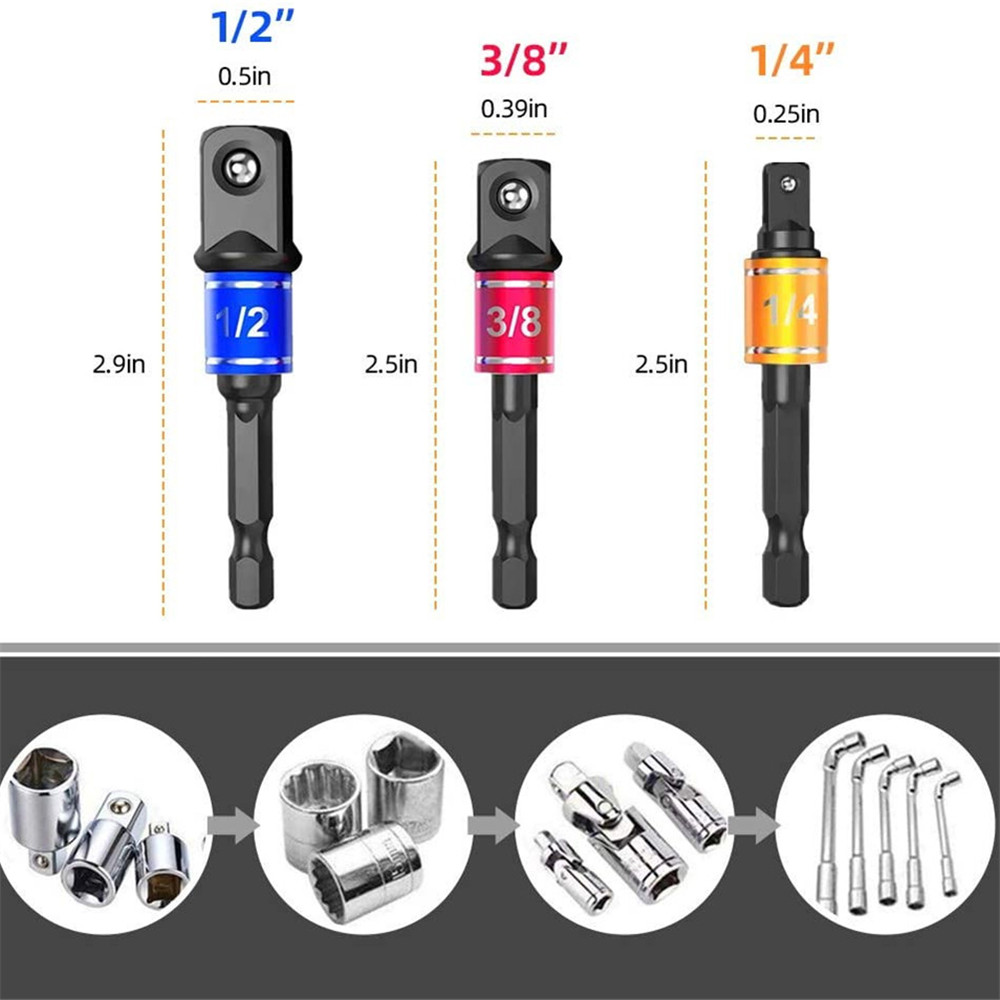 Drillpro-16PcsSet-Flexible-Drill-Extension-Hex-Shank-Drill-Nut-Driver-Bit-Set-Bendable-Drill-Bit-Ext-1655311-5