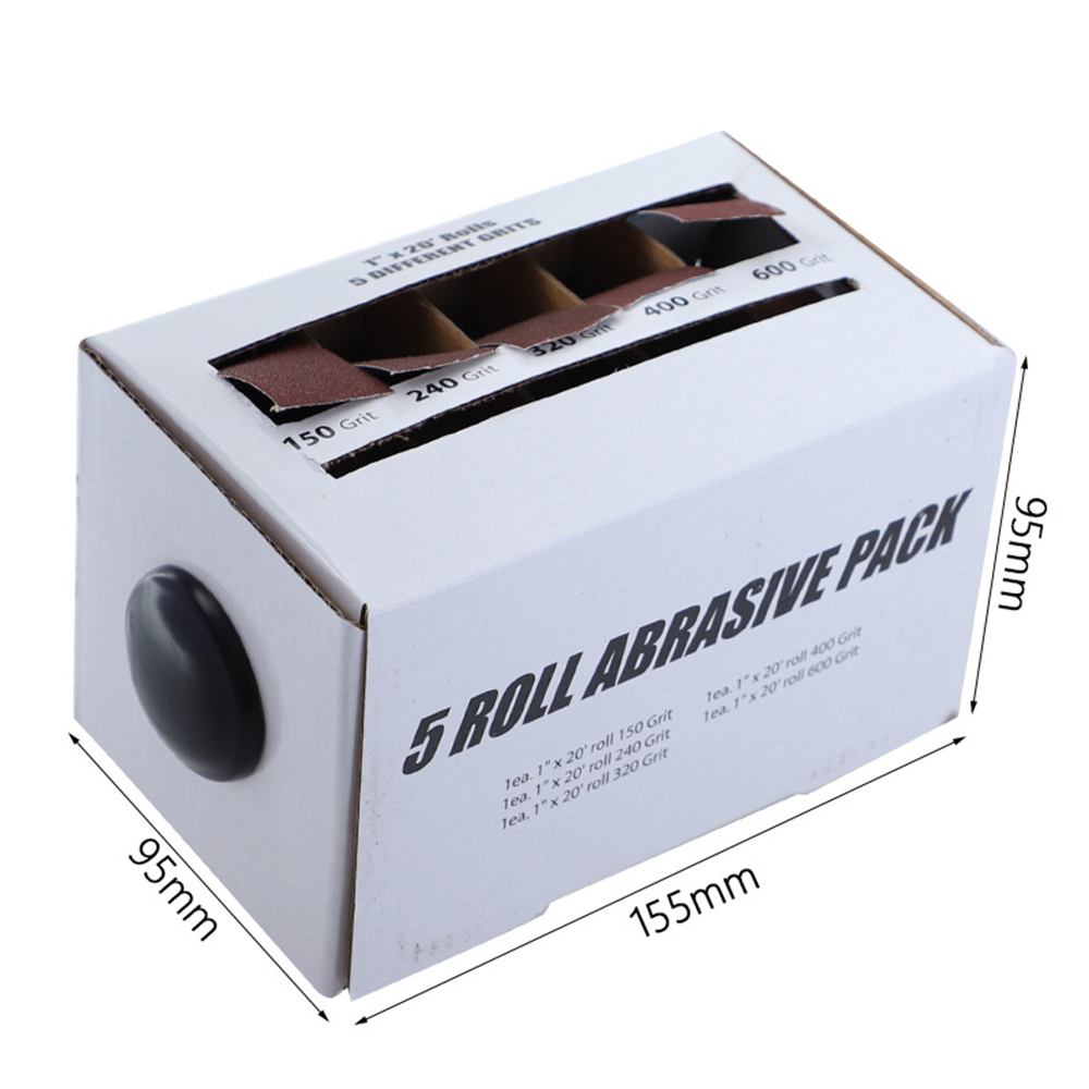 Drillpro-5Pcs-Drawable-Sandpaper-Rolls-25mmx6m-Boxed-Assorted-Abrasive-Sandpaper-Rolls-For-Wood-Turn-1730544-7