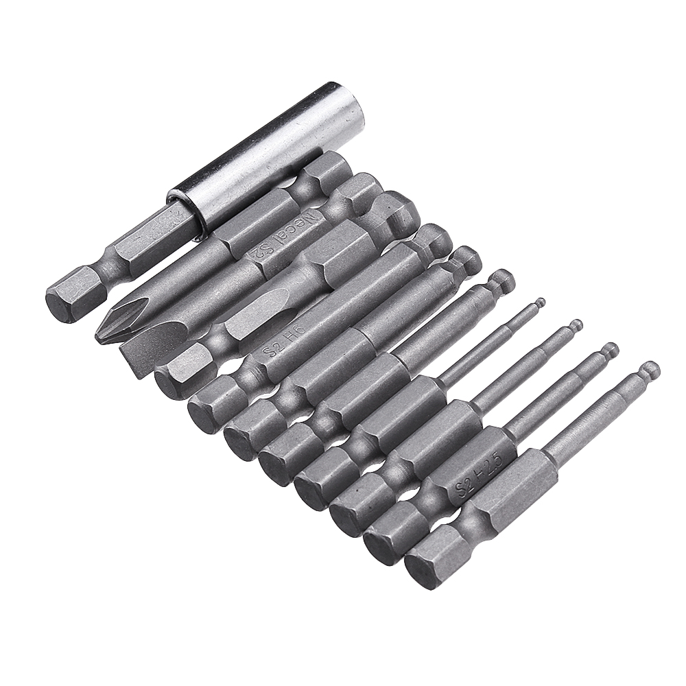 Effetool-11pcs-50mm-Magnetic-Ball-Screwdriver-Bit-H1522534568-PH2-SL6-Screwdriver-1361086-1