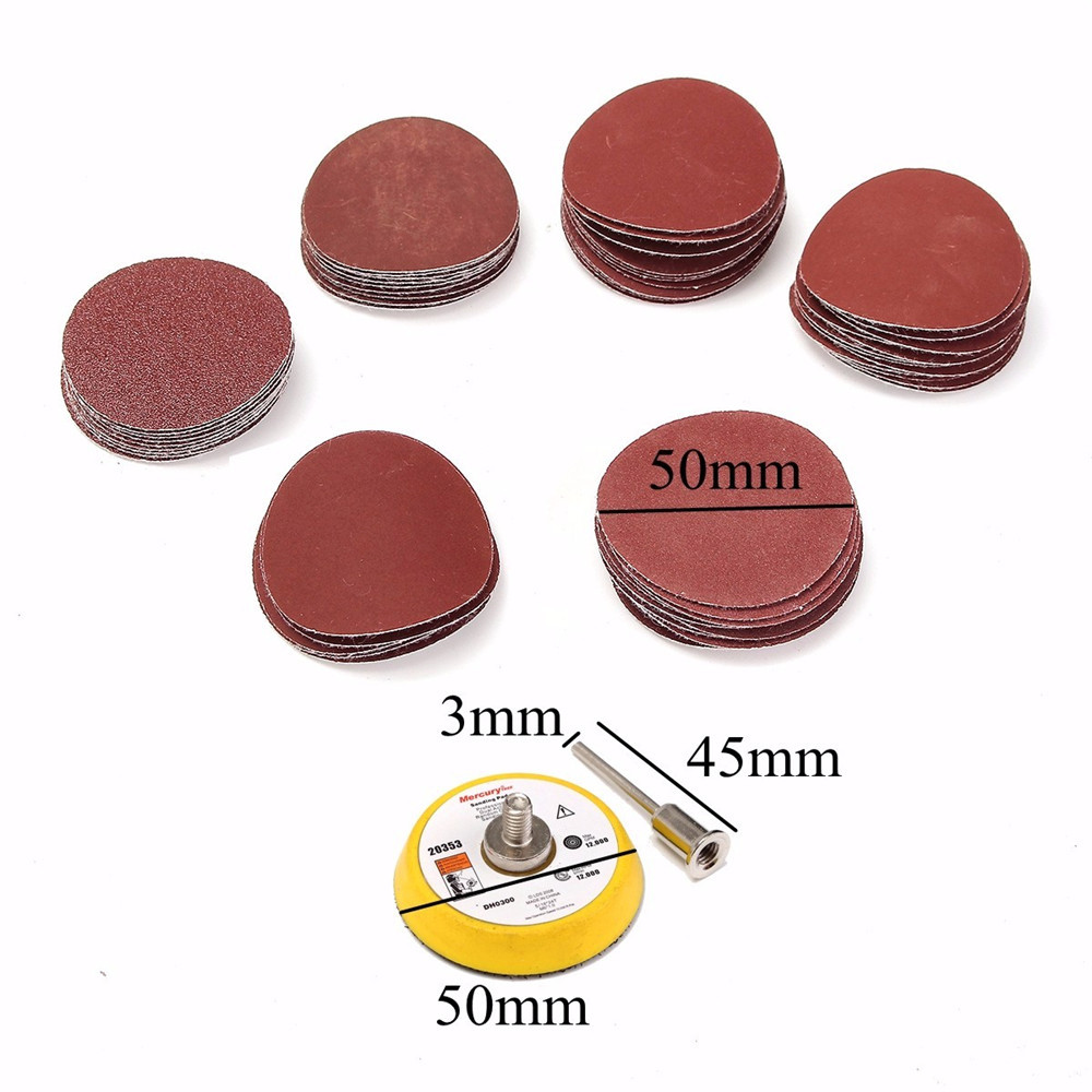 Effetool-BG0300-2-Inch-50mm-Hook-and-Loop-Sanding-Pad-3mm-Shank-with-60pcs-Sandpaper-1089070-5