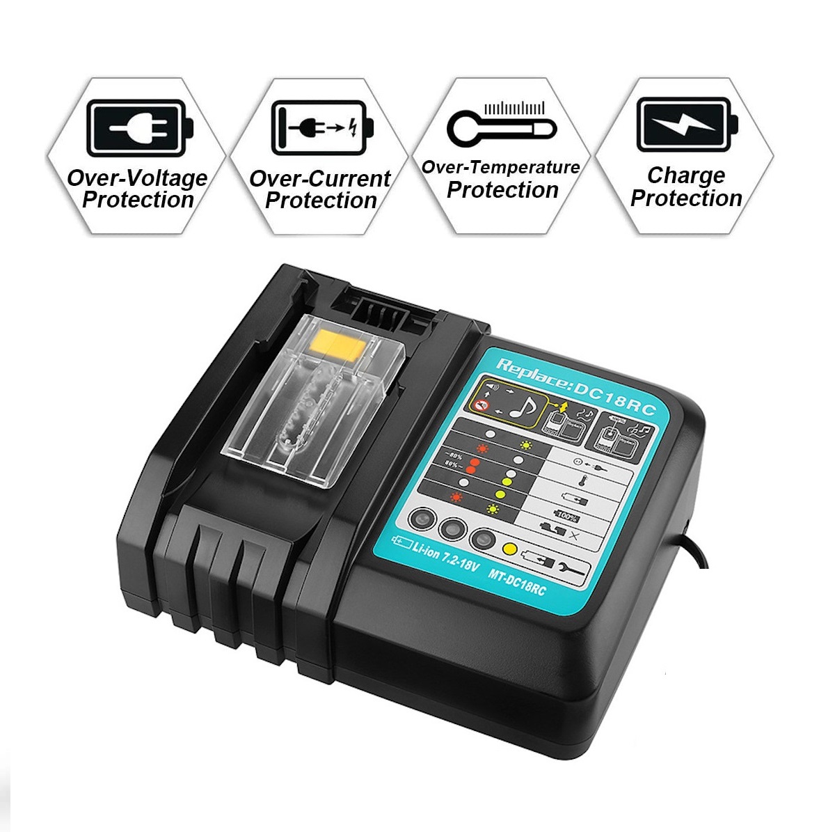 Li-ion-Battery-Charger-2665A-EU-Plug-Charging-Current-For-Makita-144V-18V-BL1830-BL1430-DC18RC-Power-1837737-7