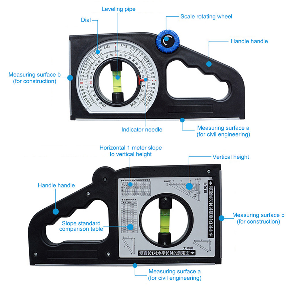 Multi-functional-Protractor-Angle-Finder-Slope-Scale-Level-Measuring-Instrument-with-Magnetic-Base-H-1697995-3