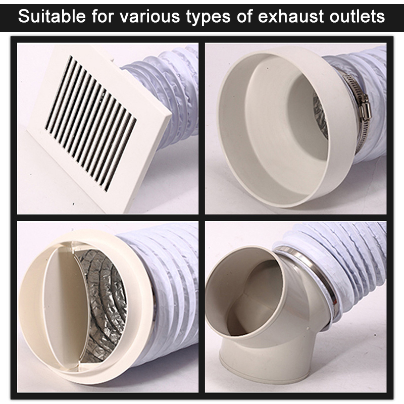 PVC-Aluminum-Foil-Double-layer-Smoke-Tube-Flexible-Exhaust-Hole-Telescopic-Hose-1722844-2