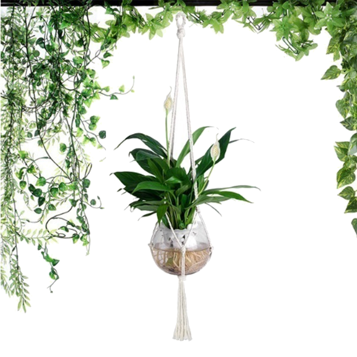 Pot-Holder-Macrame-Plant-Hanger-Hanging-Planter-Basket-Braided-Rope-Garden-Art-1747612-2