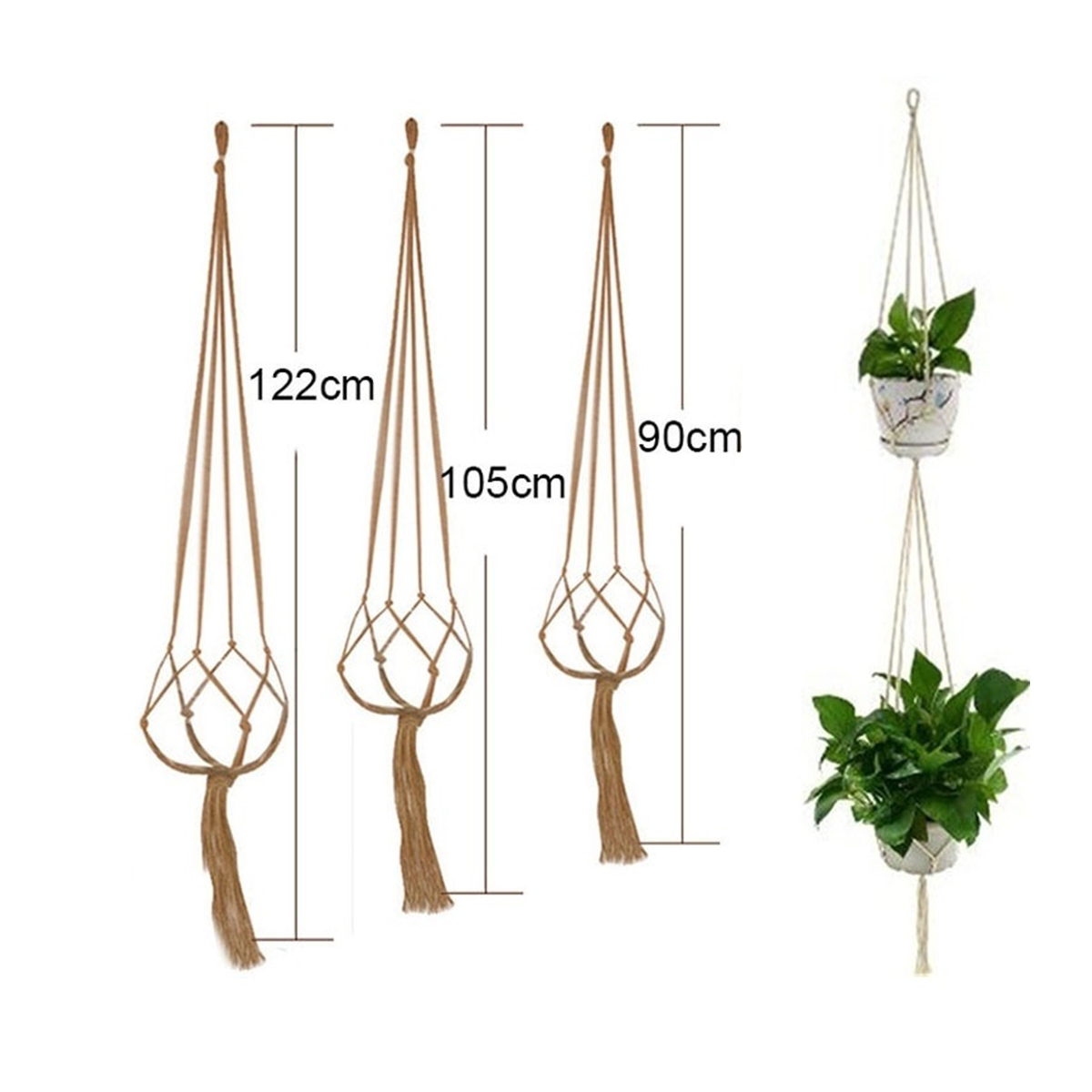 Pot-Holder-Macrame-Plant-Hanger-Hanging-Planter-Basket-Braided-Rope-Garden-Art-1747612-5