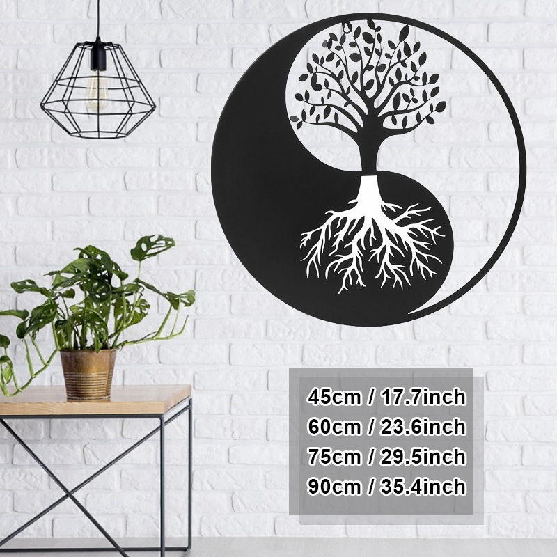 Tree-Of-Life-Hanging-Wall-Metal-Art-Round-Hanging-Sculpture-Home-Decor-1728972-2