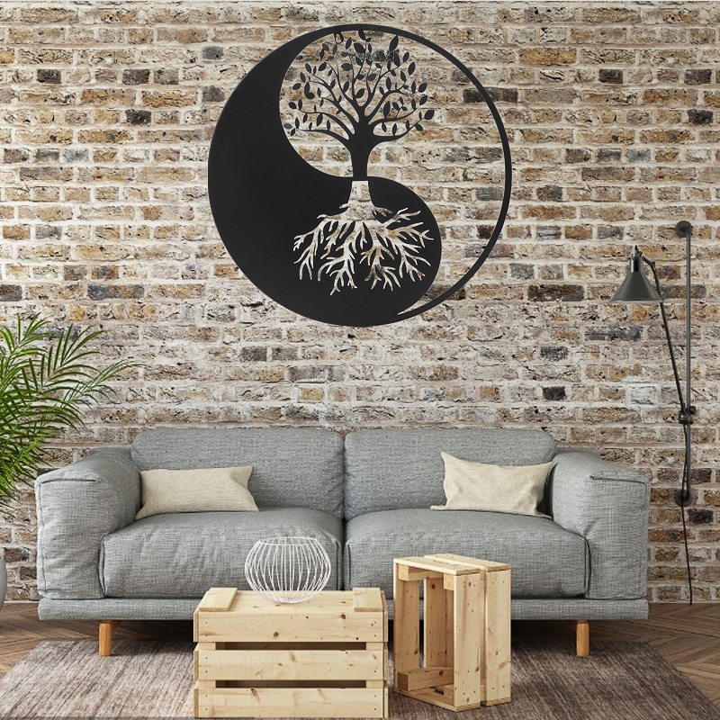 Tree-Of-Life-Hanging-Wall-Metal-Art-Round-Hanging-Sculpture-Home-Decor-1728972-3