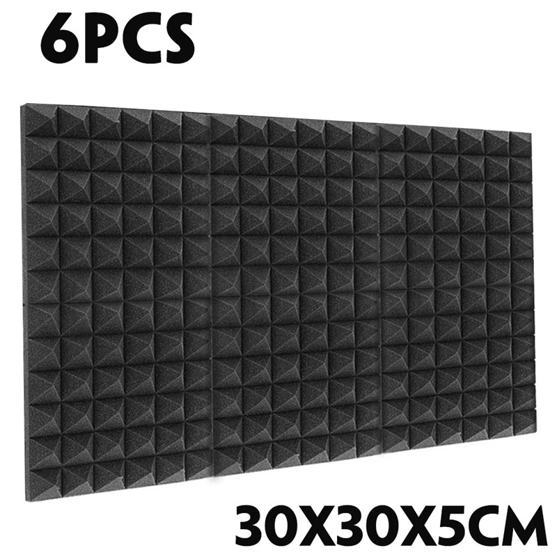 6PCS-30305cm-Sound-absorbing-Cotton-Foam-Soundproof-Cotton-Shed-Wall-Muffler-Sponge-1936693-6