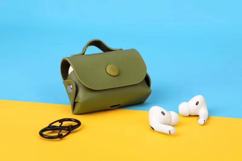 Bakeey-Luxury-Fashionable-Leather-Shockproof-Dust-Proof-Earphone-Storage-Case-with-Keychain-for-Appl-1620282-3