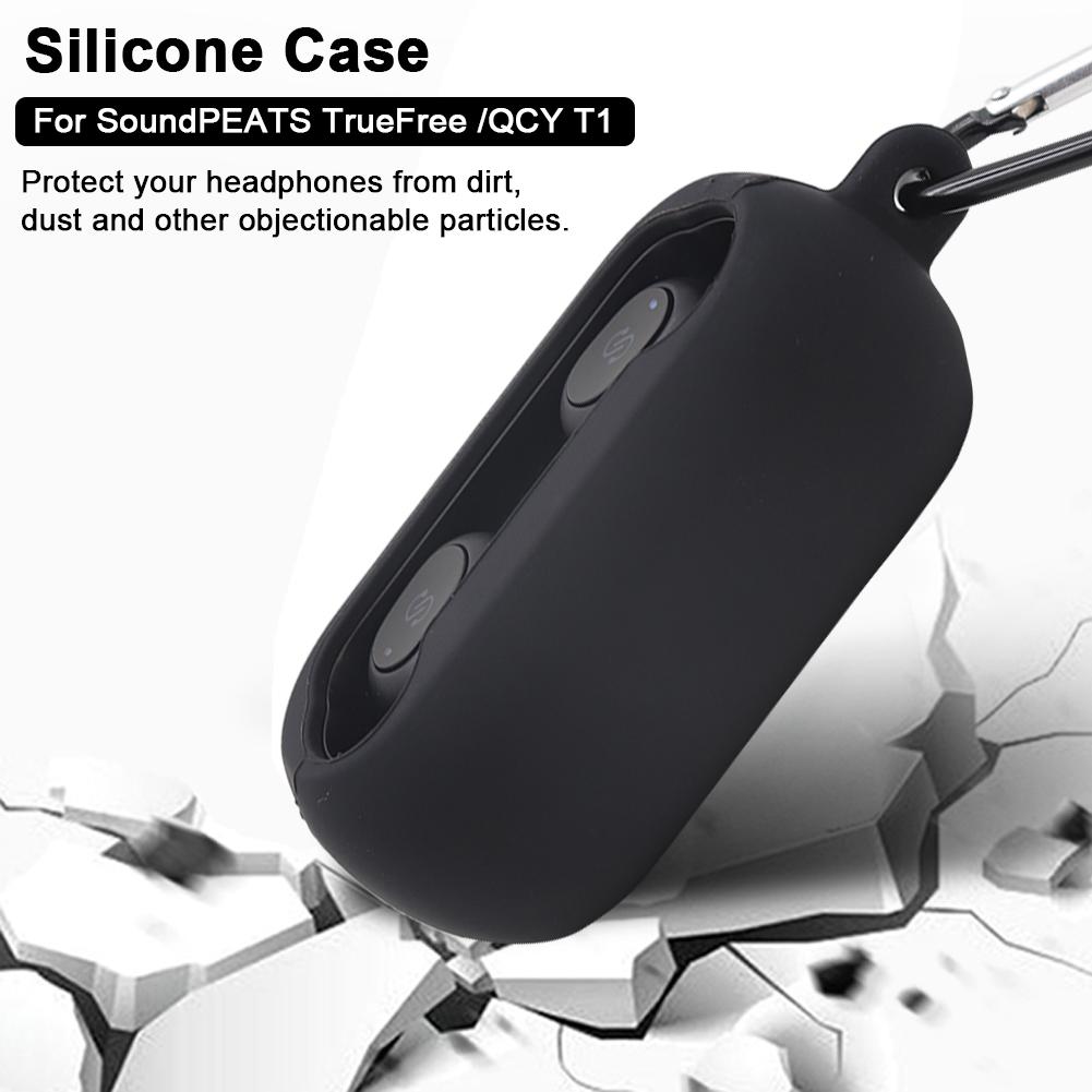 Bakeey-Portable-Shockproof-Dirtyproof-Silicone-Wireless-bluetooth-Earphone-Storage-Case-with-Keychai-1619861-3