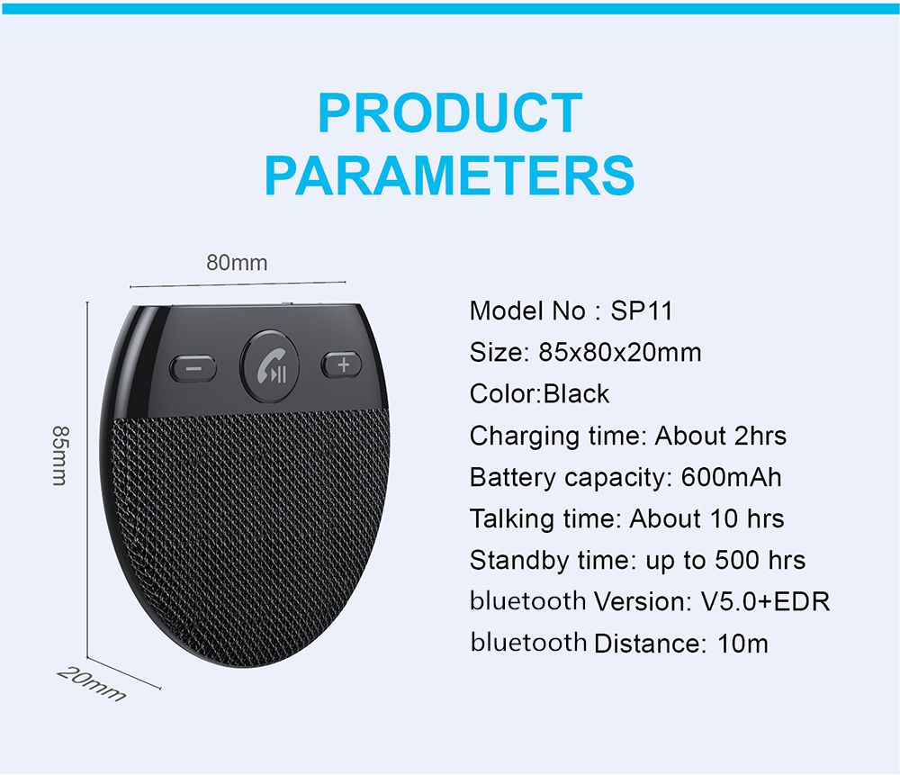 Bakeey-SP11-bluetooth-50-Car-Adapter-Kit-Handsfree-Speakerphone-Wireless-MP3-Music-Player-with-Micro-1808195-11
