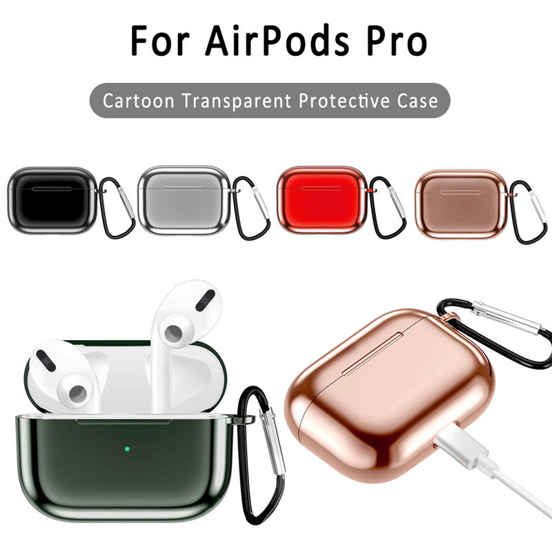 Bakeey-TPU-Shockproof-Earphone-Storage-Case-with-KeyChain-for-Apple-Airpods-3-Airpods-Pro-1606444-1