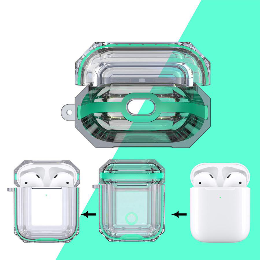 Bakeey-Transparent-Soft-TPU-Shockproof-Non-slip-Earphone-Storage-Case-for-Apple-Airpods-1--Apple-Air-1606188-2