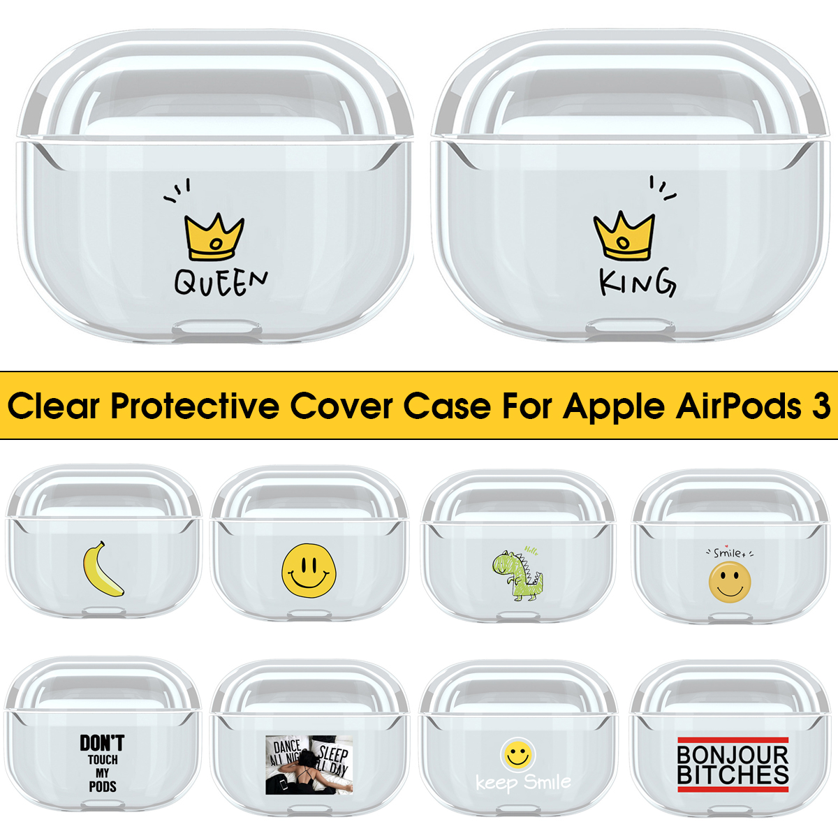 Cute-Cartoon-Pattern-Clear-Hard-Shockproof-Protective-Cover-Case-Earphone-Storage-Case-For-Apple-for-1621325-2