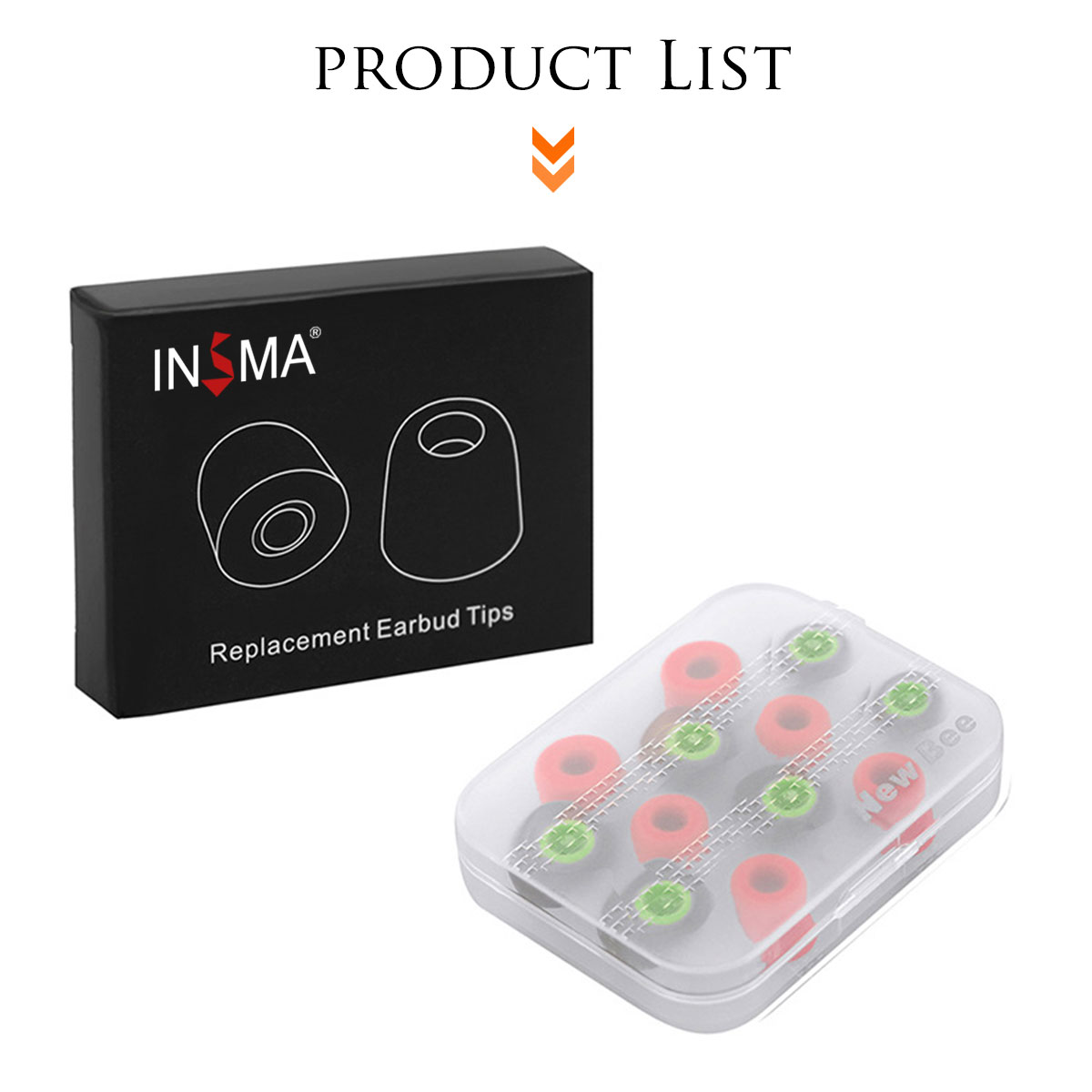 INSMA-3-Pairs-of-Memory-Foam-Tips-3-Pairs-of-Silicone-Earbuds-Replacement-Noise-Isolating-Ear-Pads-f-1553604-8