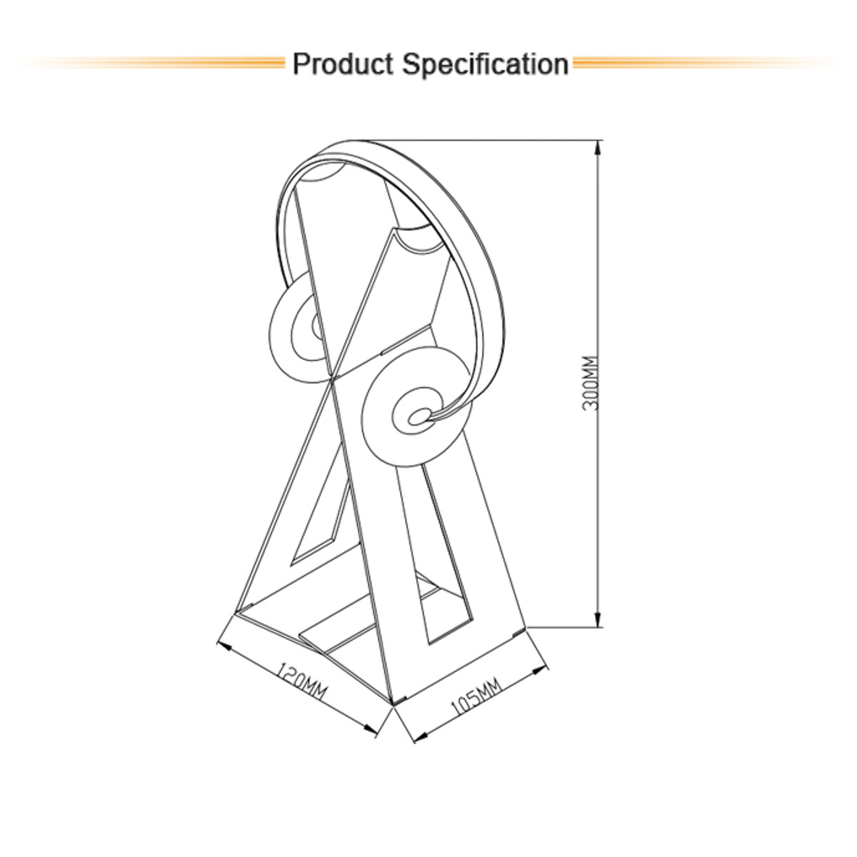 Sturdy-Desktop-Aluminium-Foldable-Headphone-Stand-Holder-Headset-Bracket-Mount-1517301-9