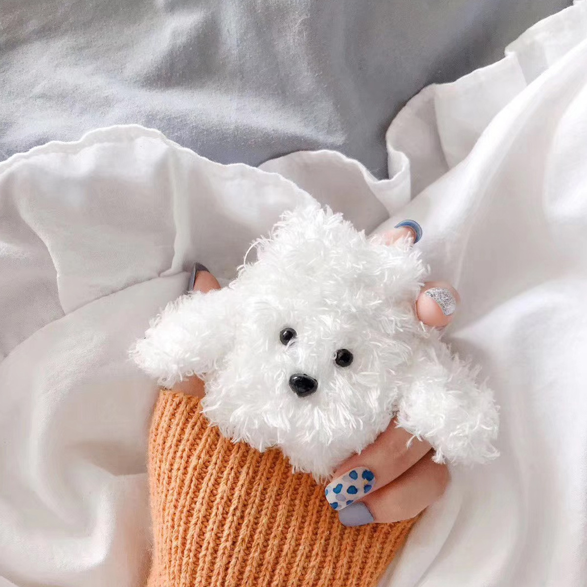 Teddy-Dog-Earphone-Case-Cute-Protectiver-Bag-Storage-Cover-for-Airpods-1613691-3