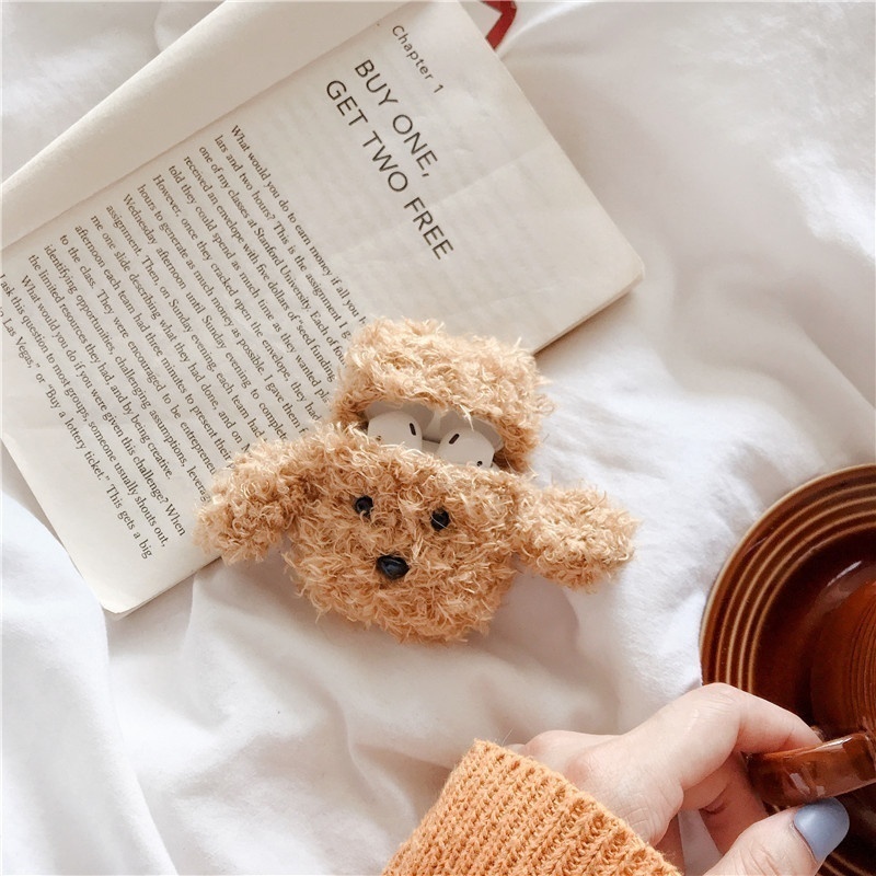 Teddy-Dog-Earphone-Case-Cute-Protectiver-Bag-Storage-Cover-for-Airpods-1613691-5