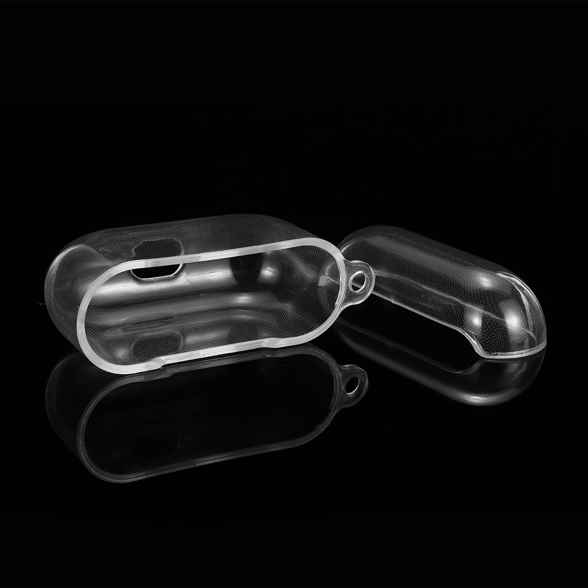 Transparent-Non-yellow-Anti-fall-TPU-Soft-Earphone-Storage-Case-Protective-Cover-with-Keychain-for-A-1648020-8