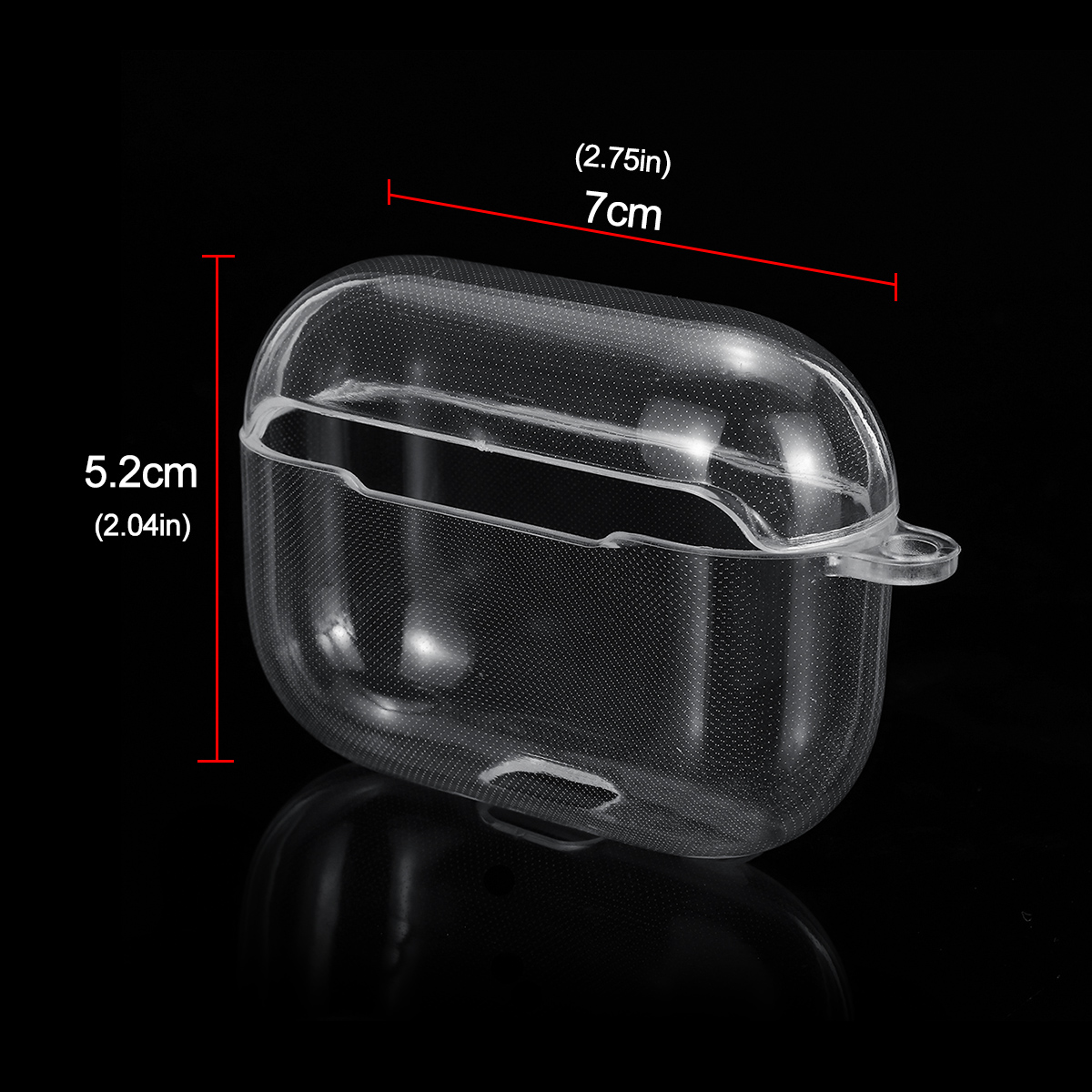 Transparent-Non-yellow-Anti-fall-TPU-Soft-Earphone-Storage-Case-Protective-Cover-with-Keychain-for-A-1648020-9