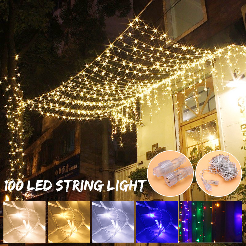 10M-100LED-White-Warm-White-Colorful-Yellow-Blue-Window-Curtain-String-Holiday-Light-Christmas-Decor-1339359-1