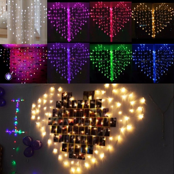 128-LED-Heart-Shape-Fairy-String-Curtain-Light-Valentines-Day-Wedding-Christmas-Decor-1104061-3