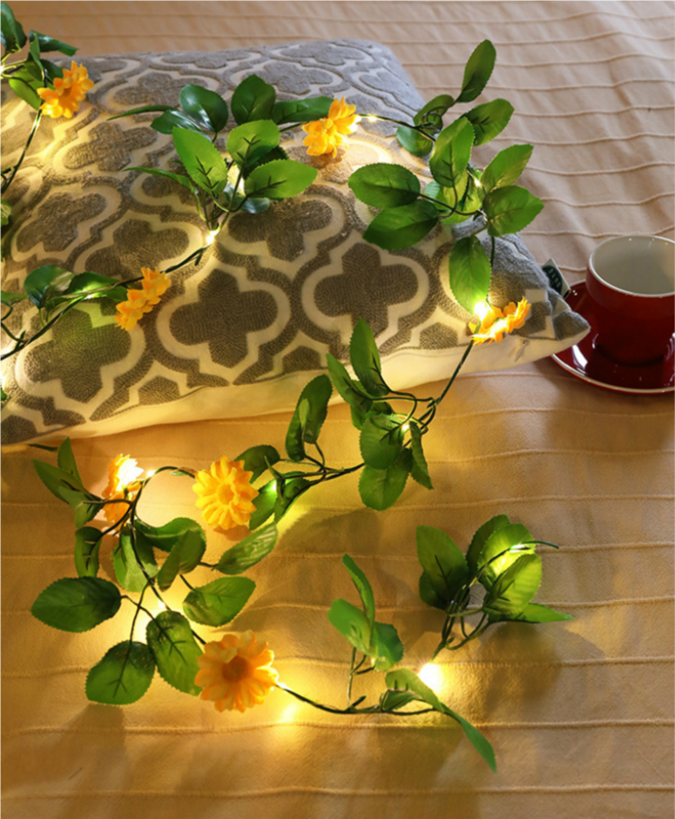 2M-LED-Light-String-Artificial-Orange-Rattan-Sunflower-Green-Vines-Battery-Powered-Copper-Wire-Lamp--1679312-7
