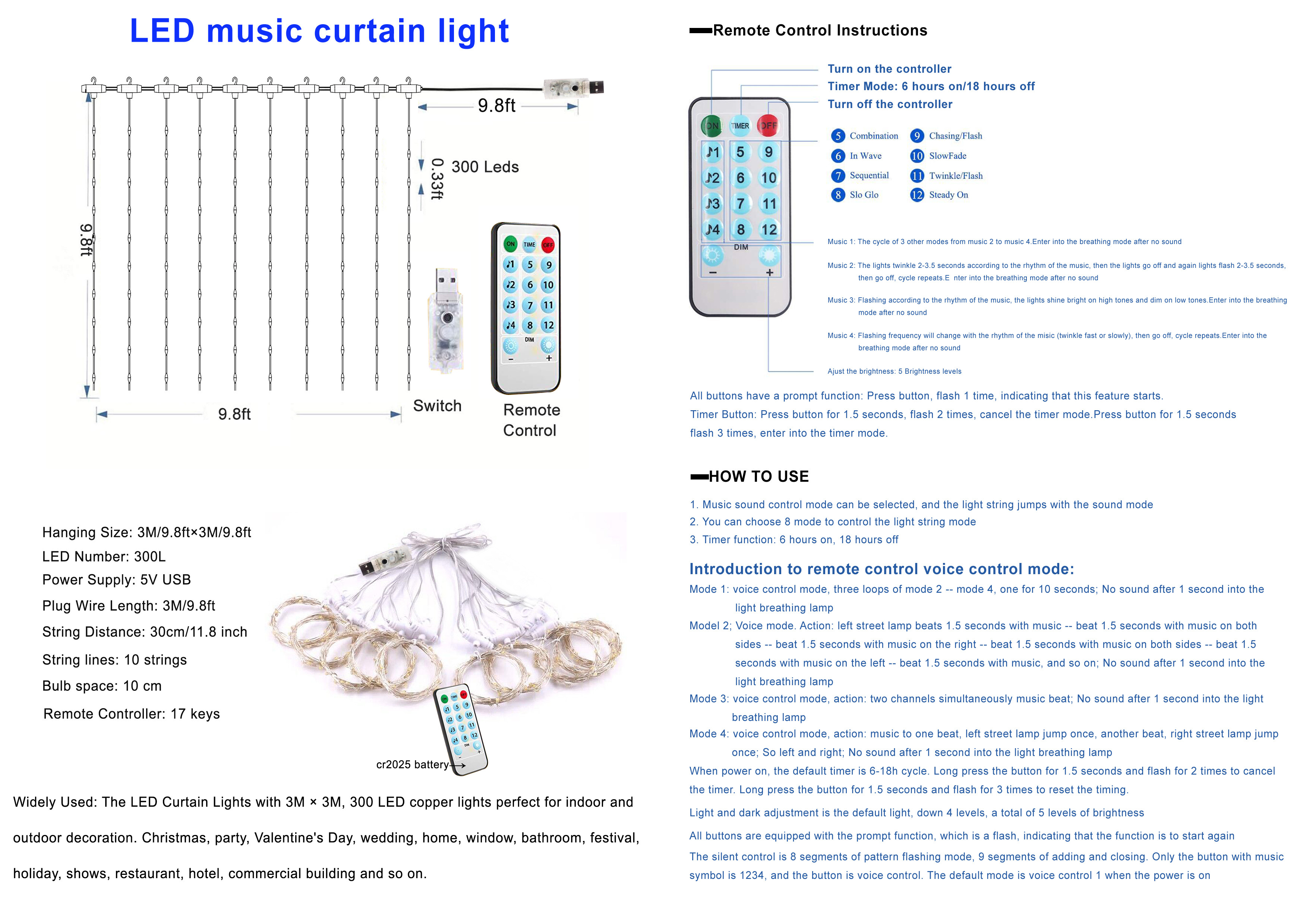 300-LED-USB-Christmas-String-Fairy-Light-Wedding-Xmas-Party-Decor-Music-Control-1677224-4