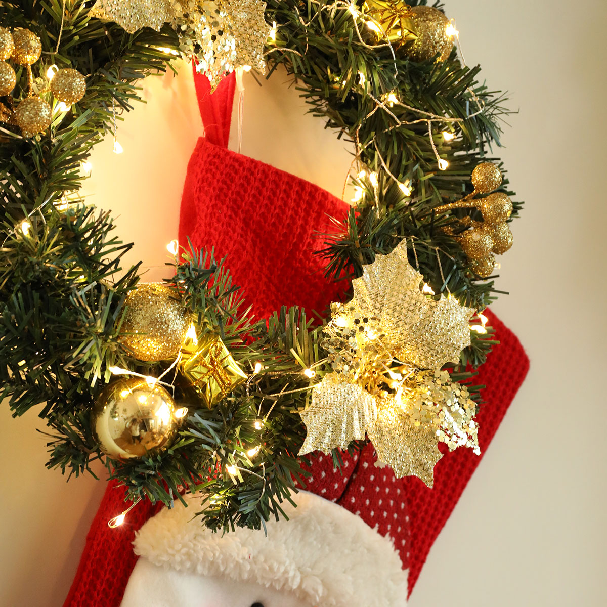 30cm-Diameter-Christmas-Wreath-Decoration-Light-Christmas-Wreath-Garland-Battery-Box-1778589-11
