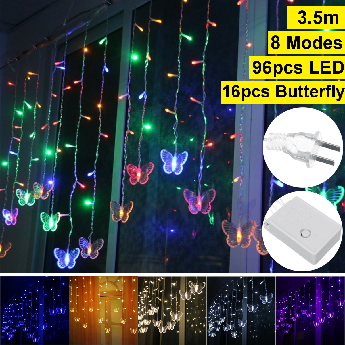 96-LED-Butterfly-String-Curtain-Lights-Colorful-Wedding-Waterproof-Lamp-8-Modes-1817242-1