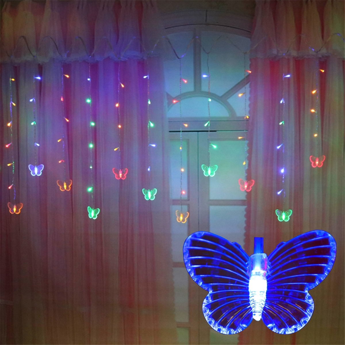 96-LED-Butterfly-String-Curtain-Lights-Colorful-Wedding-Waterproof-Lamp-8-Modes-1817242-9