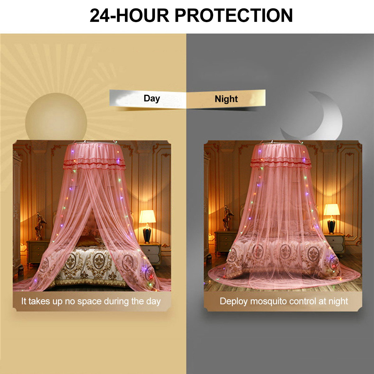 Ceiling-Mounted-Mosquito-Net-Free-Installation-Home-Dome-Foldable-Bed-Canopy-with-LED-String-Light-1806505-6