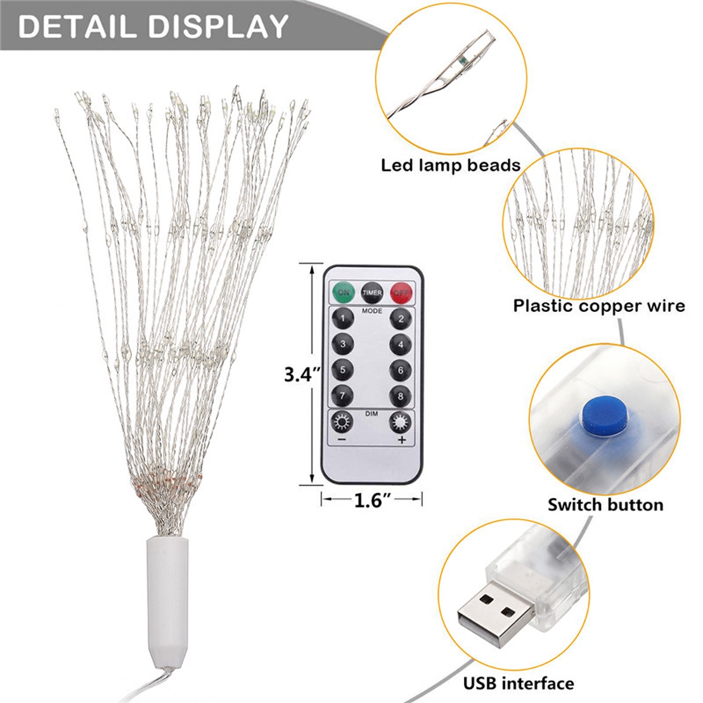 DC5V-USB-DIY-Firework-Starburst-120-LED-Sliver-Fairy-String-Light-Remote-Control-Christmas-Decor-1378268-4