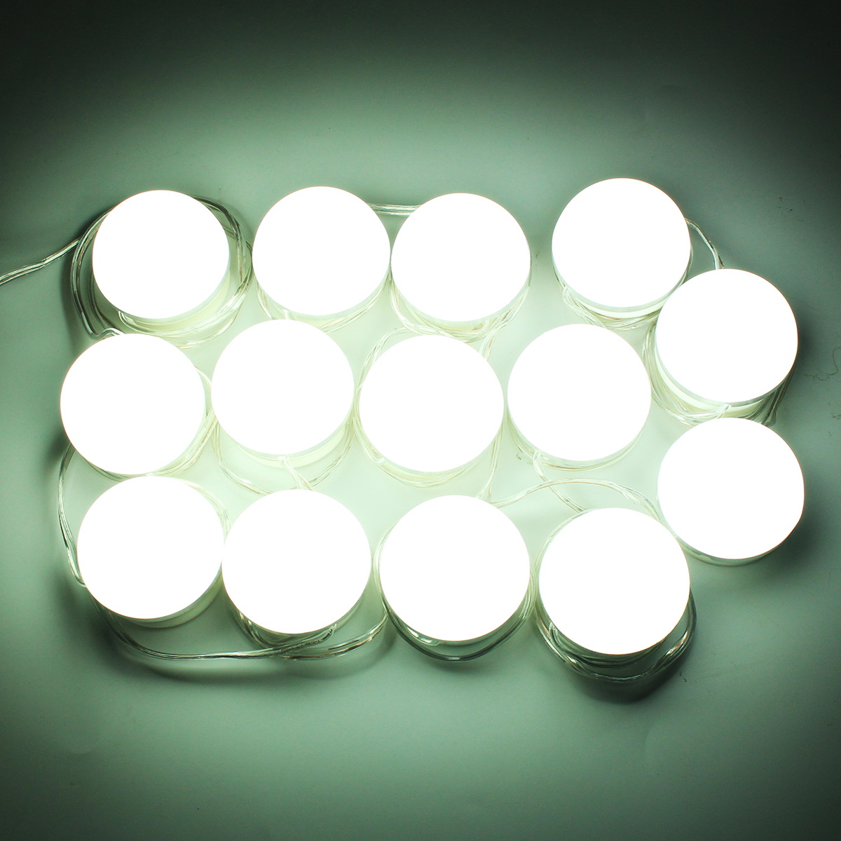 Hollywood-Style-14Bulbs-White-LED-Vanity-Mirror-Lights-Kit--EU-Power-Supply-AdapterDimmer-1255592-7