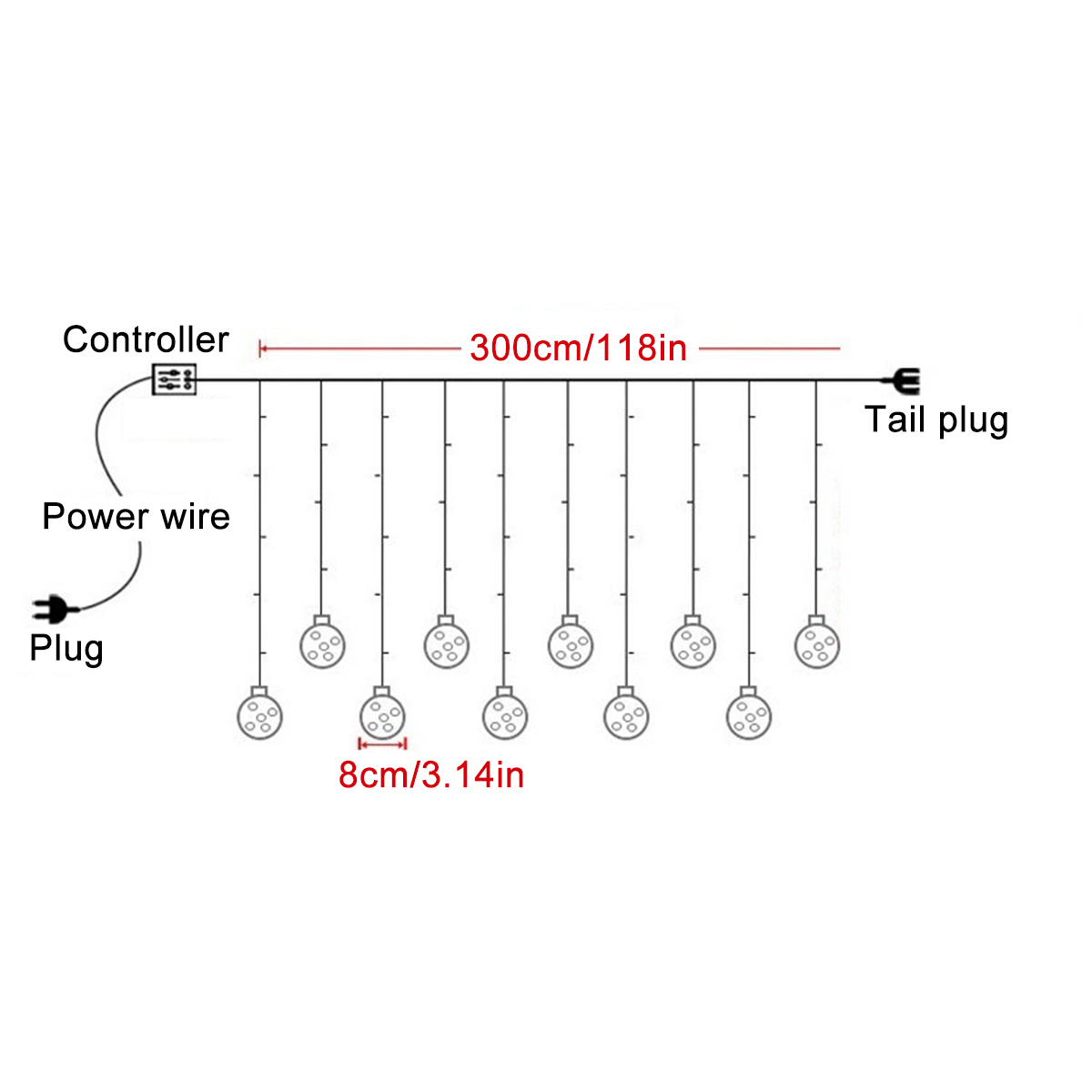 LED-Fairy-String-Curtain-Window-Lights-Holidays-Party-Waterproof-Christmas-Decorations-Lights-1782242-3