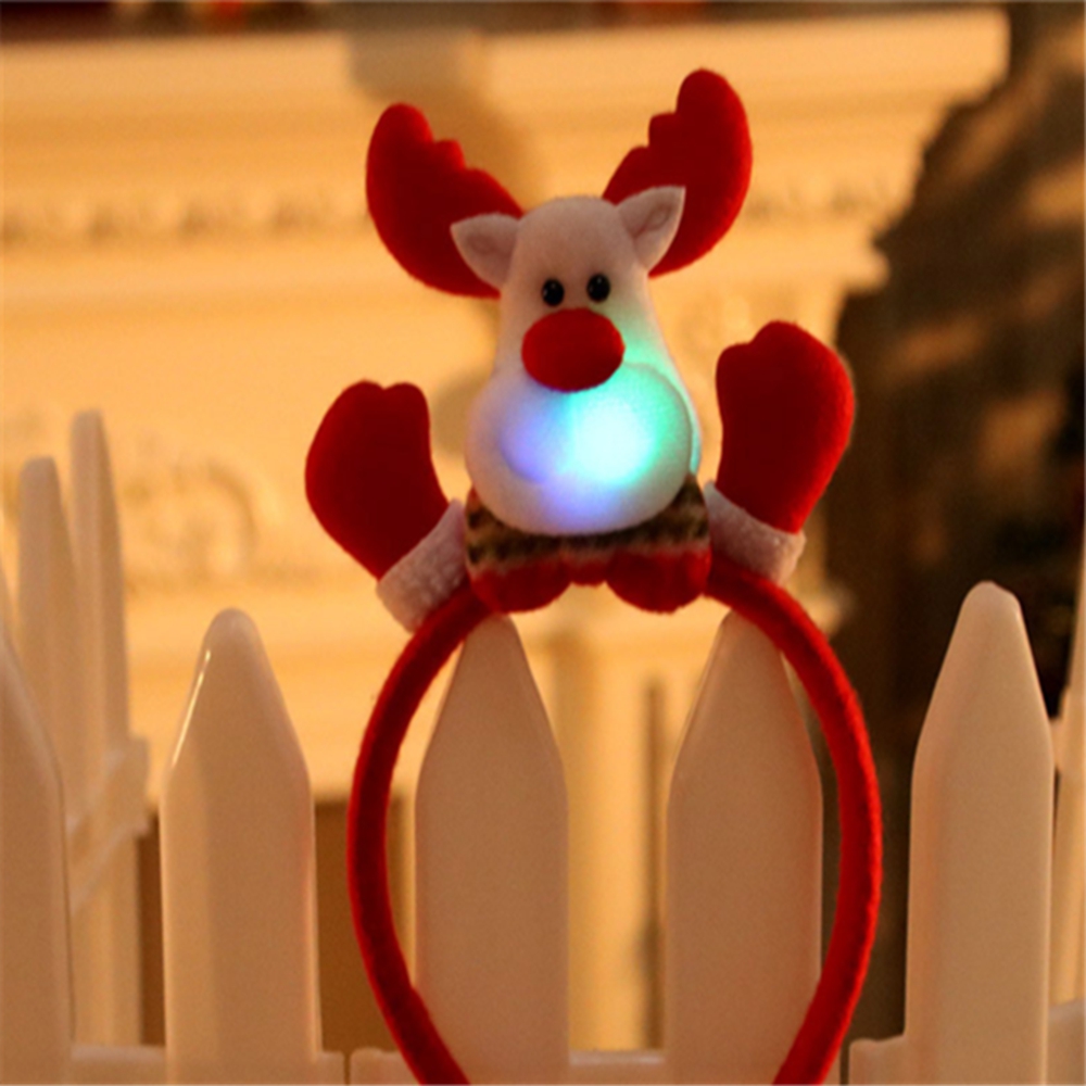 LED-Single-Headband-Hair-Band-Christmas-Santa-Deer-Snowman-Bear-Pattern-with-RGB-Light-1377061-3