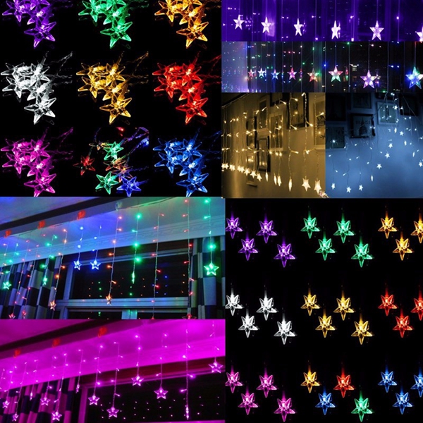 Multi-35M-100SMD-Five-Pointed-Star-LED-String-Curtain-Lights-Xmas-Wedding-Decor-220V-1019470-9