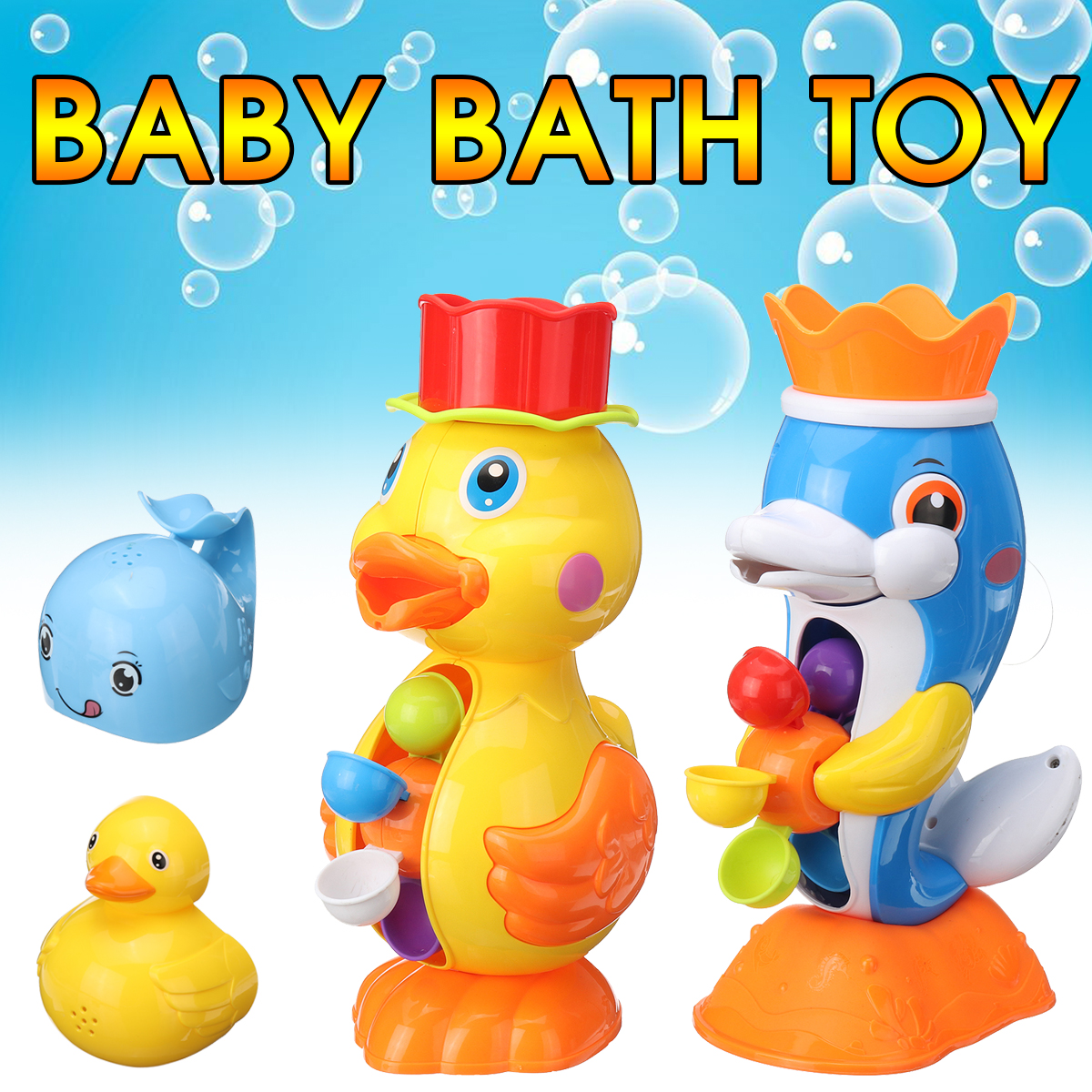 Children-Bath-Toys-Bath-Tub-Beach-Splashing-Water-Duck-Dolphin-Toys-1702997-1