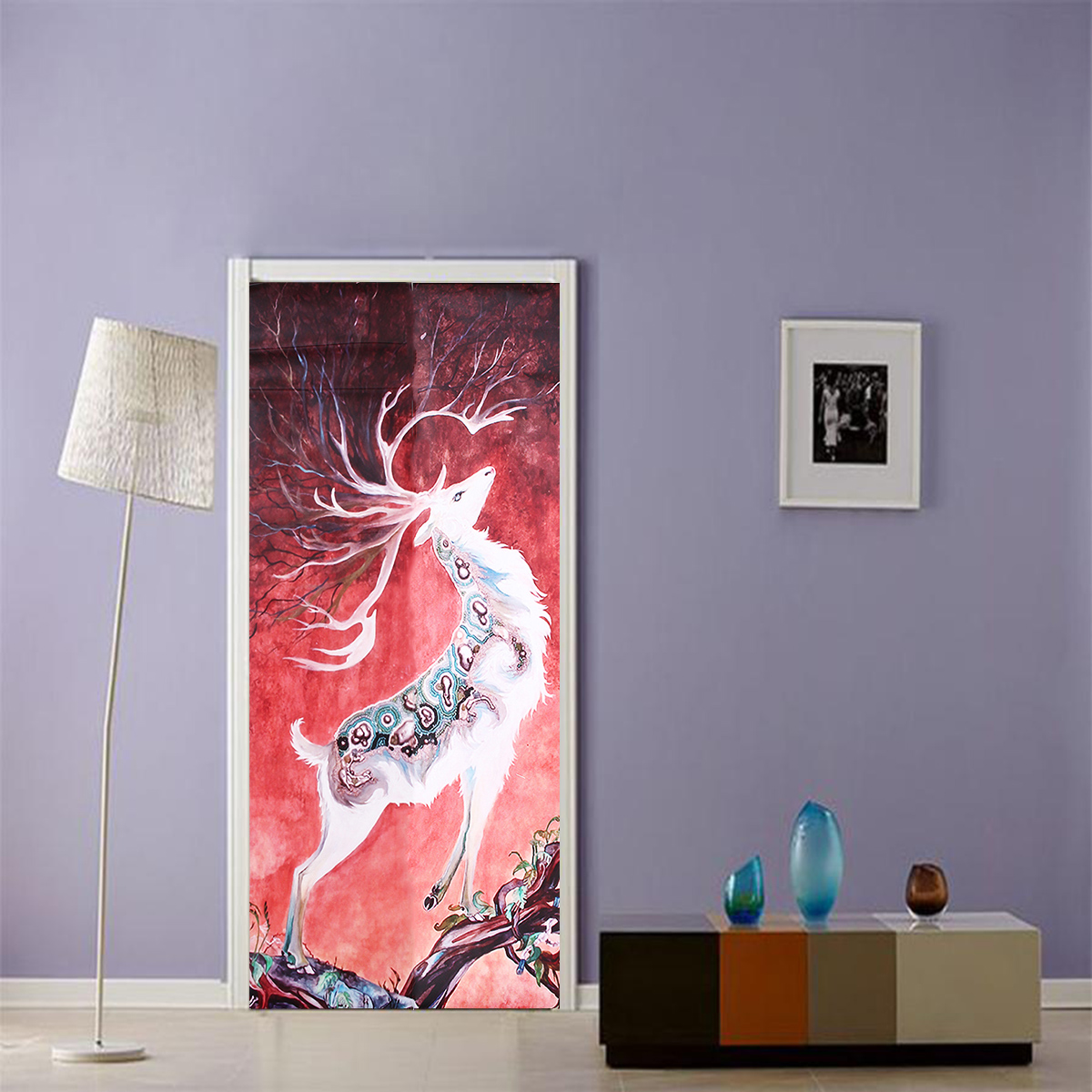 3D-Door-Wall-Sticker-Fridge-Deer-Waterproof-Sticker-Self-Adhesive-Paper-Wrap-Mural-Decal-1374201-4